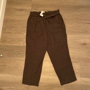 Army green H&M belted pants size 12